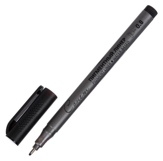Капиллярные ручки  Белорис Ручка капиллярная для черчения ЗХК Сонет линер 0.8 мм, цвет чёрный