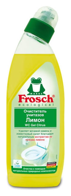 Фрош очиститель унитазов лимон, 0,75 л.