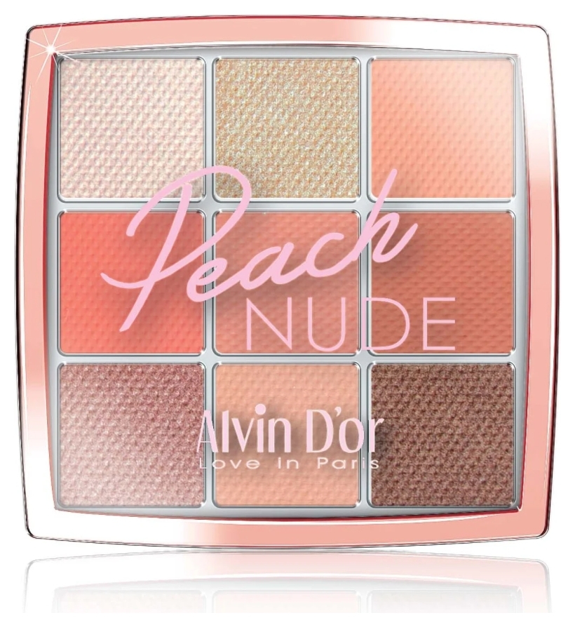 Тени для век 9 colors in 1 Peach Nude