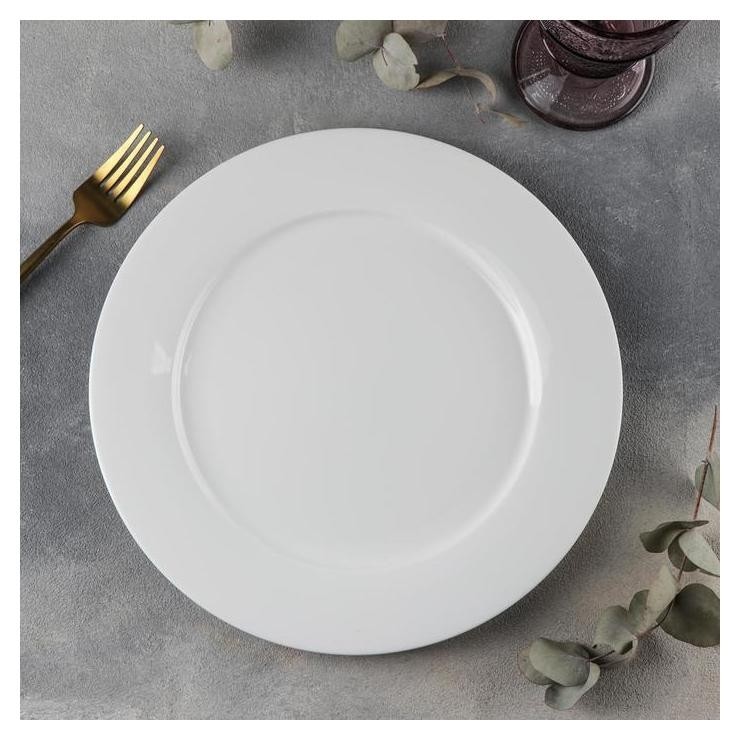 Тарелка обеденная Stella «Классика», D=28 см, цвет белый