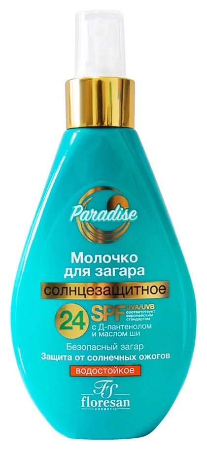 Молочко солнцезащитное для загара Пальмовый рай SPF24