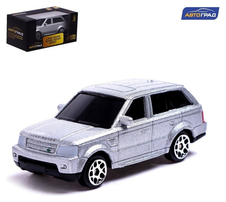 Машина металлическая Land Rover Range Rover Sport, 1:64, цвет серебро