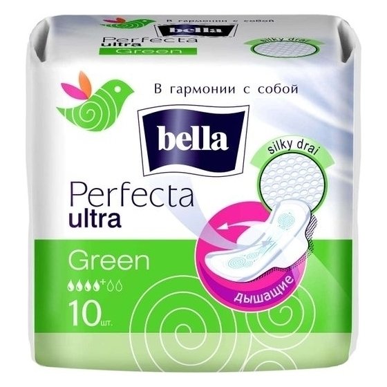  Прокладки гигиенические Perfecta Ultra Green (Количество 10 шт)