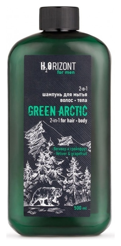 Шампунь мужской для волос и тела 2-в-1 Green Arctic