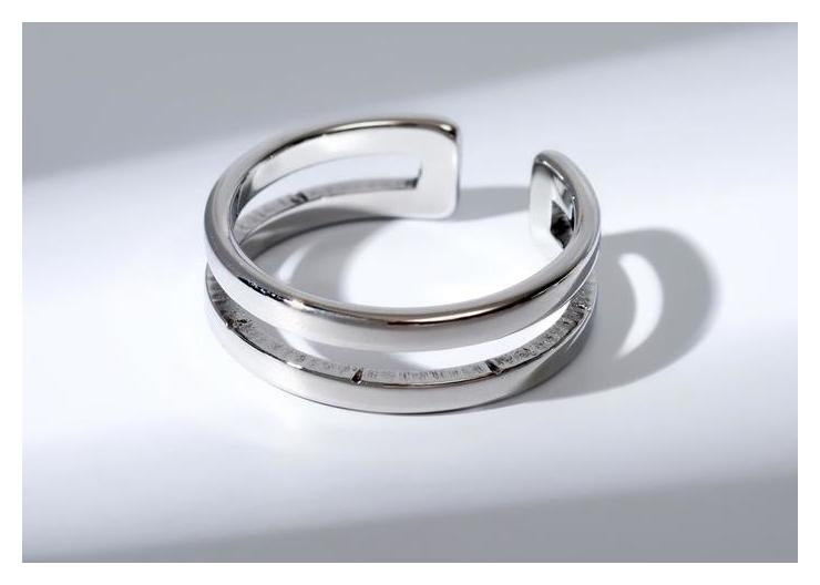 Кольцо Грация, цвет серебро, 17 размер