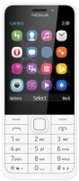Кнопочные телефоны  Эльдорадо Мобильный телефон Nokia 230 DS White/Silver