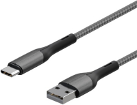Дата-кабели Кабель InterStep Type-C/USB2.0, 0,6 м, Dark Grey (IS-DC-TPCUSNYSG-060B210)