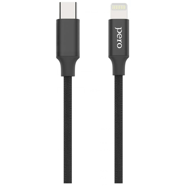 Дата-кабели Кабель PERO DC-05 USB Type-C/Lightning, 3А, 2 м (PRDC-05TC8P2MB)