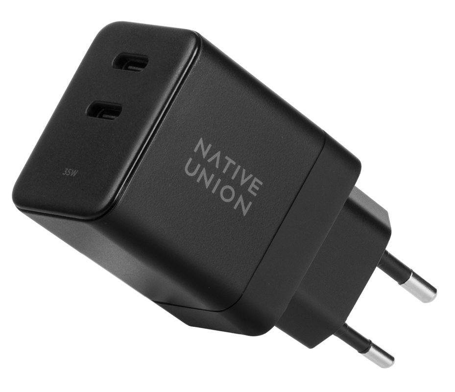 Сетевое зарядное устройство Native Union Charger USB-C, PD, 35 Вт черный