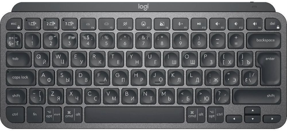 Клавиатура Logitech MX Keys Mini Pale графит