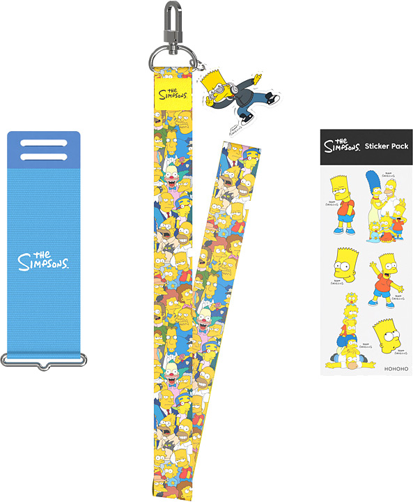 Ремешки  Galaxystore Ремешок Samsung The Simpsons™ Silicone with Strap голубой