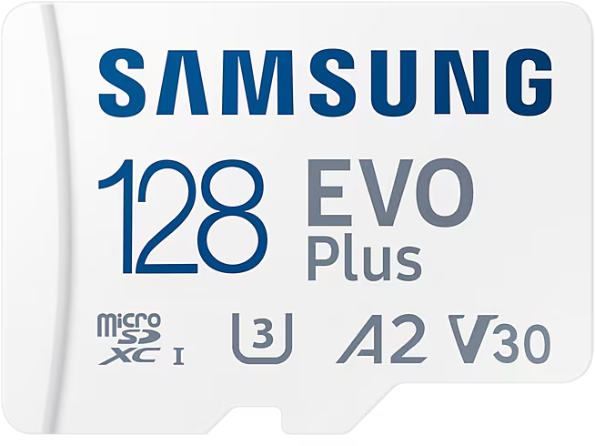 Карта памяти Samsung MicroSDXC 128Гб EVO Plus CL10 с адаптером белый