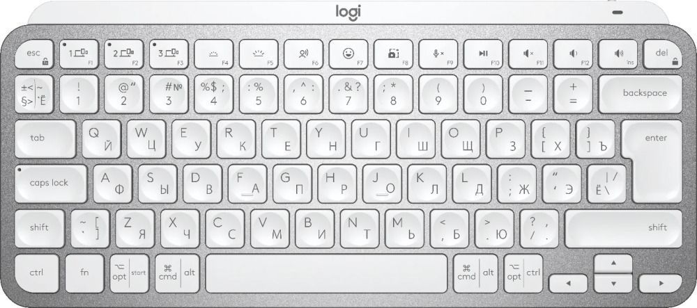 Клавиатура Logitech MX Keys Mini Pale серый