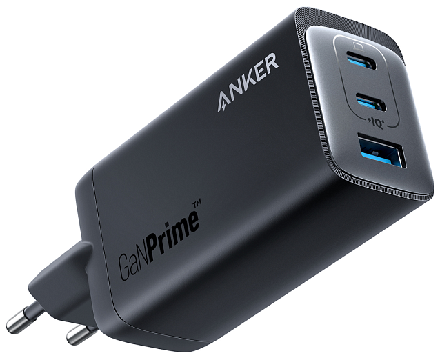 Сетевое зарядное устройство Anker PowerPort 737 III 2USB-C+USB-A, GaN, 120Вт черный