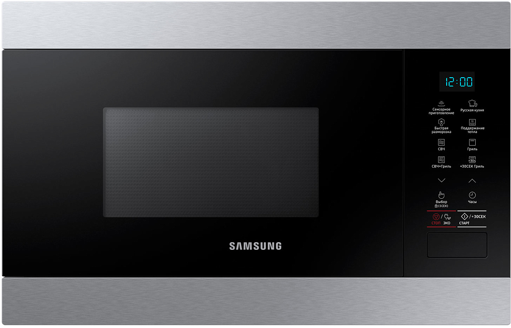 Встраиваемая микроволновая печь Samsung MG22M8074AT/BW 22 л нержавеющая сталь