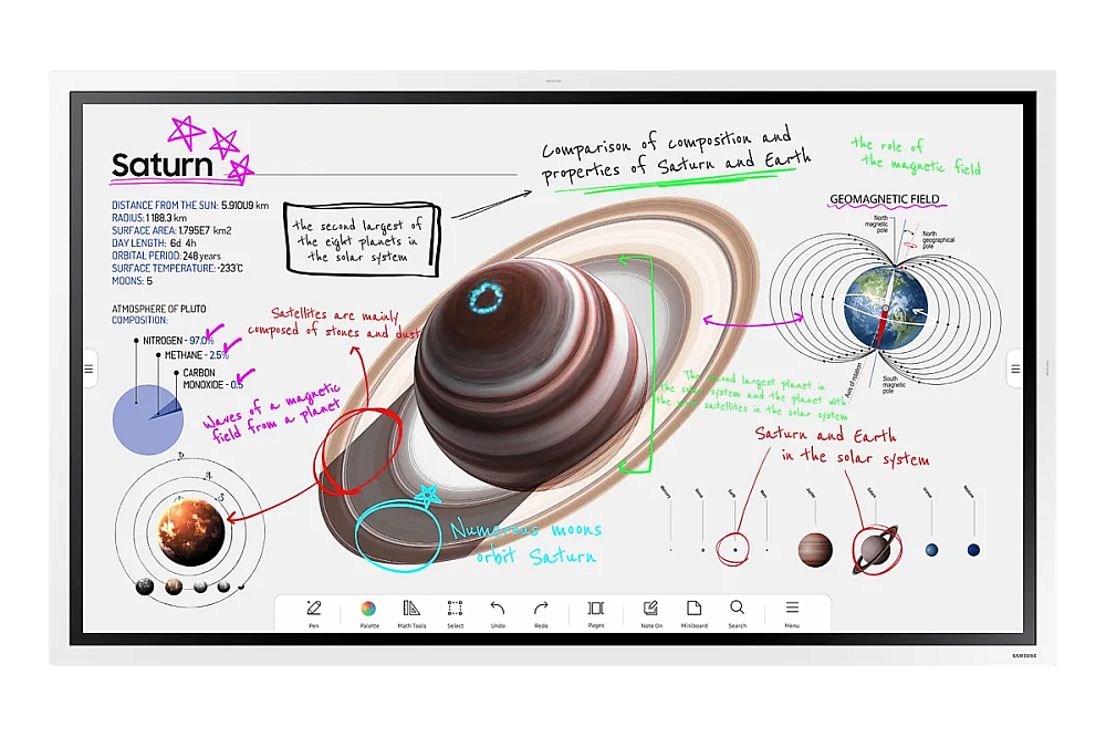 Монитор Samsung Flip Pro WM55B светло-серый
