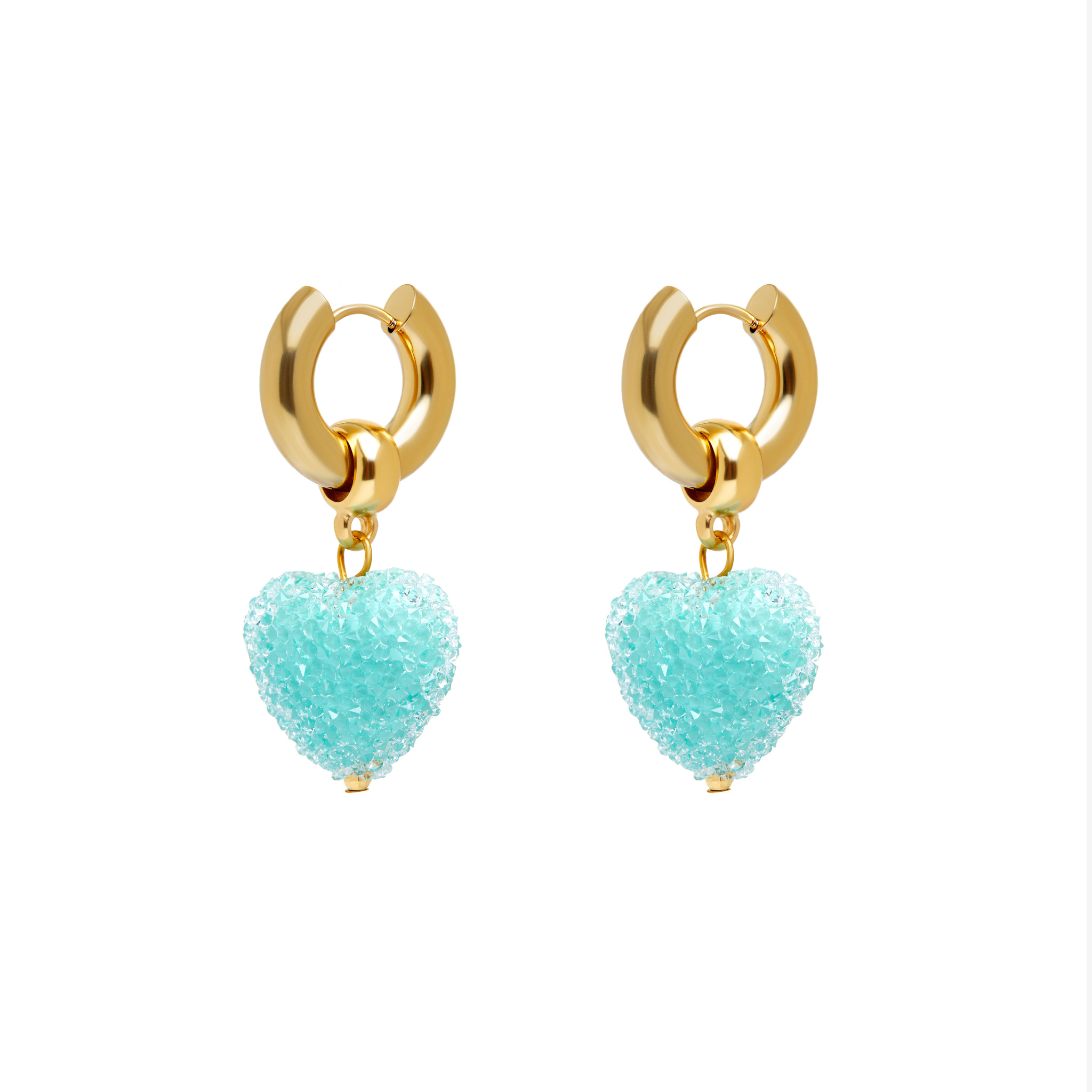  Серьги Heart of Glass Earrings – Sugar Light Green