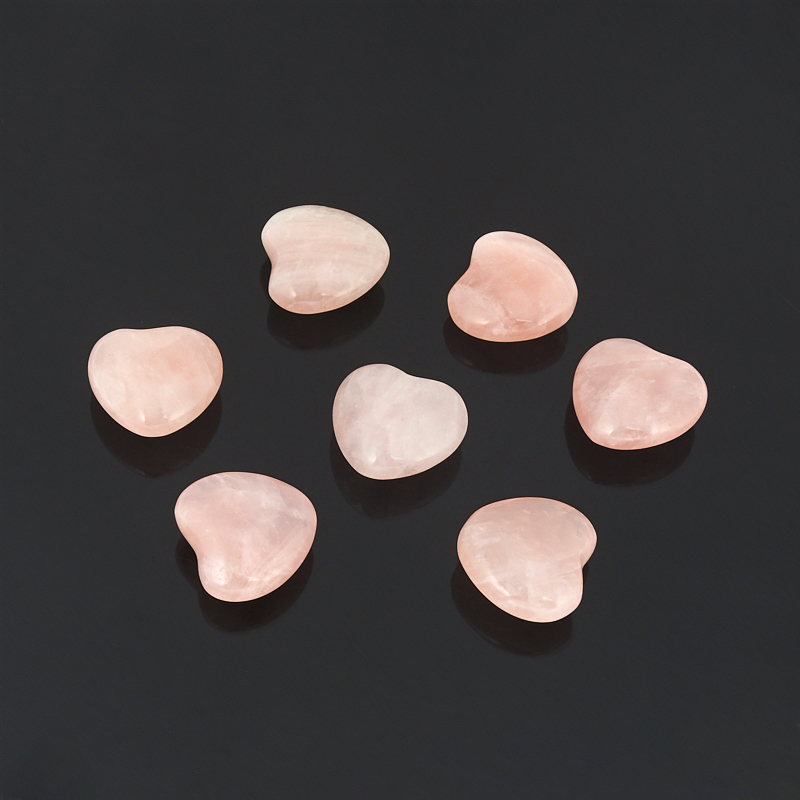 Сердечко розовый кварц  2,5 см