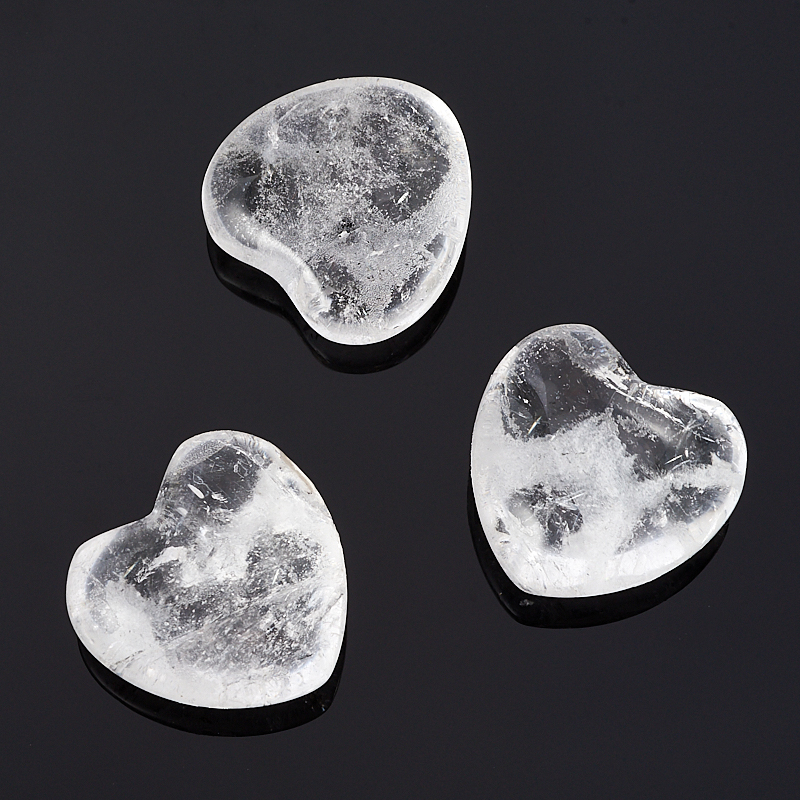 Сердечко горный хрусталь  2,5 см