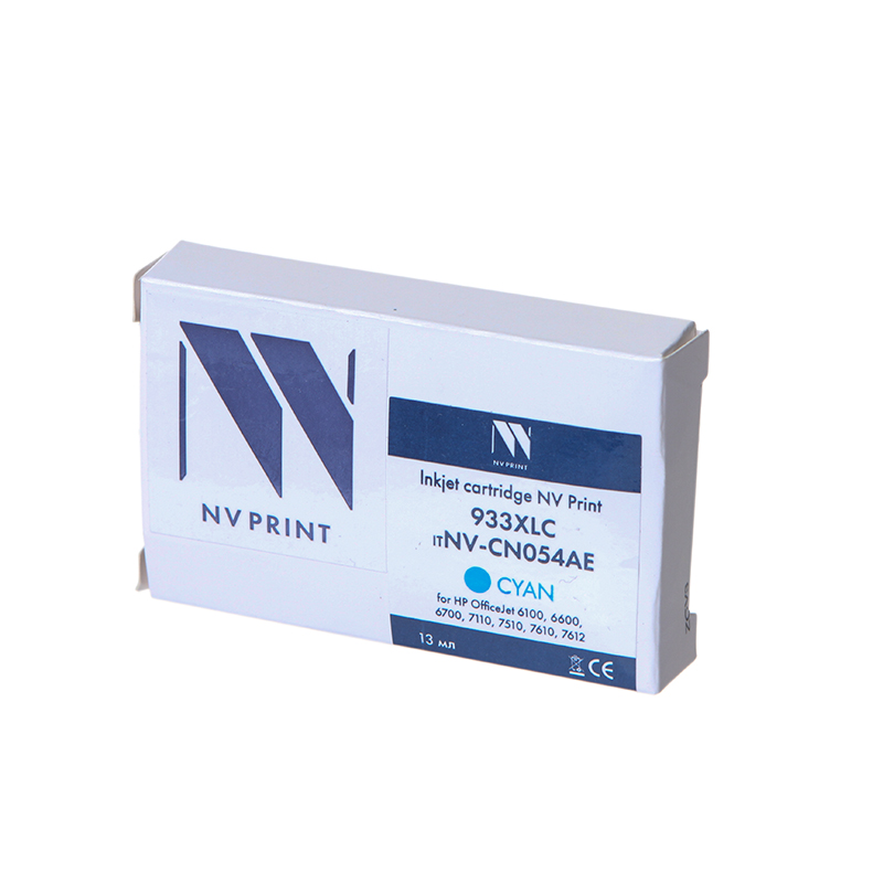 Картридж NV Print 933XLC (схожий с HP NV-CN054AE) Cyan для HP Officejet 6100/6600/6700/7110/7510/7610/7612