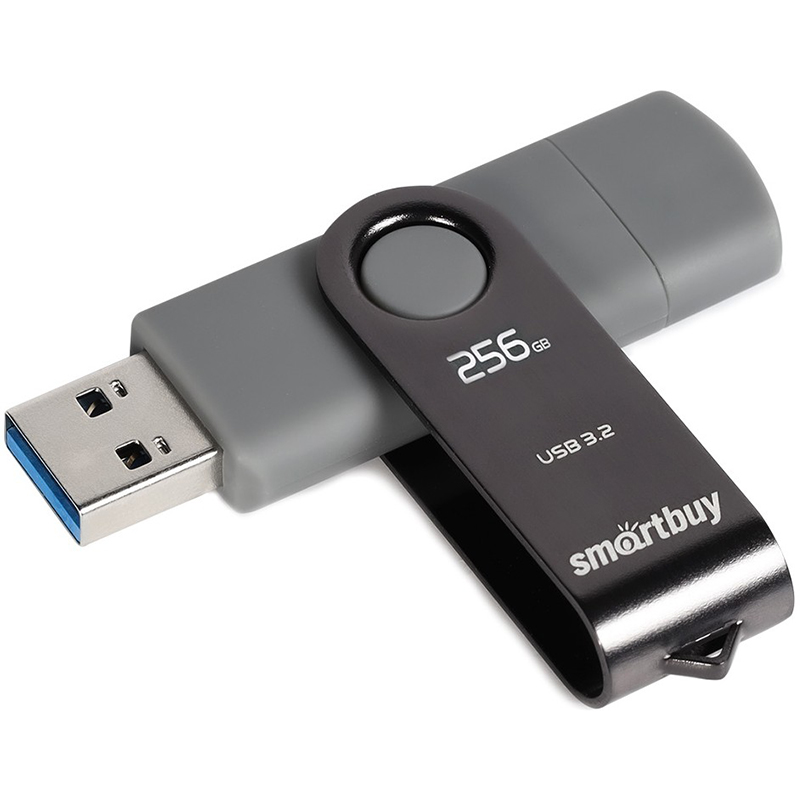 USB Flash Drive 256Gb - SmartBuy Twist Dual SB256GB3DUOTWK