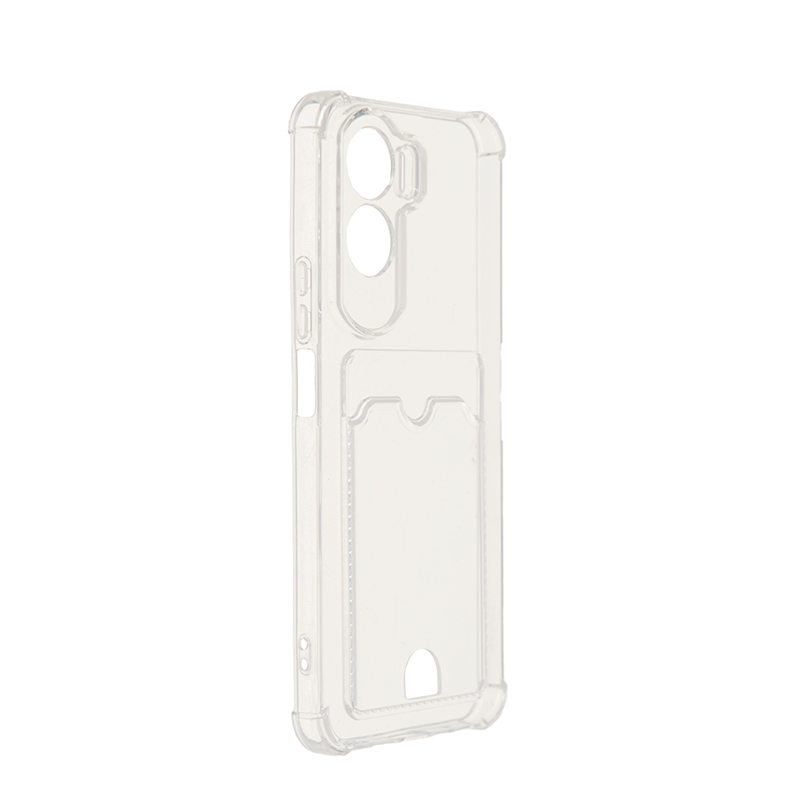 Чехол Zibelino для Honor 90 Lite 5G Silicone Card Holder защита камеры Transparent ZSCH-HON-90-LITE-CAM-TRN