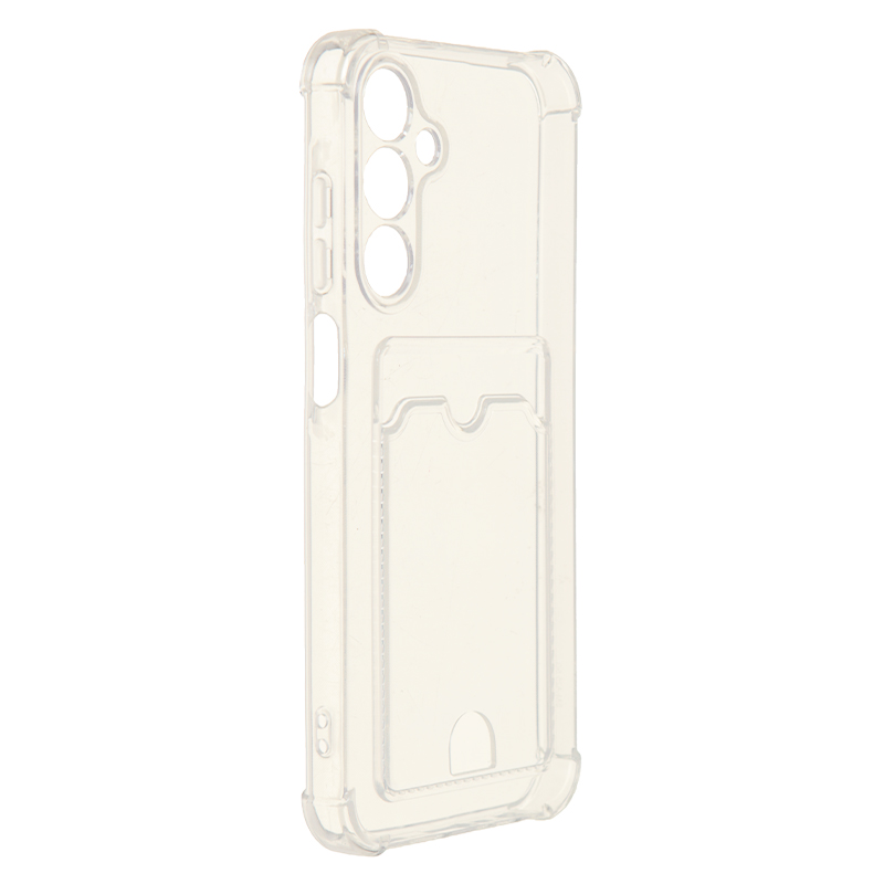 Чехол Zibelino для Samsung Galaxy A25 5G Silicone Card Holder защита камеры Transparent ZSCH-SAM-A256-CAM-TRN