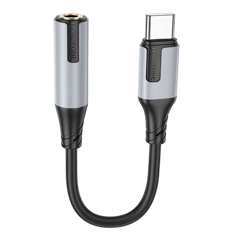 Аксессуар Borofone BV19 Creator USB-C - Jack 3.5mm Black 6941991108372