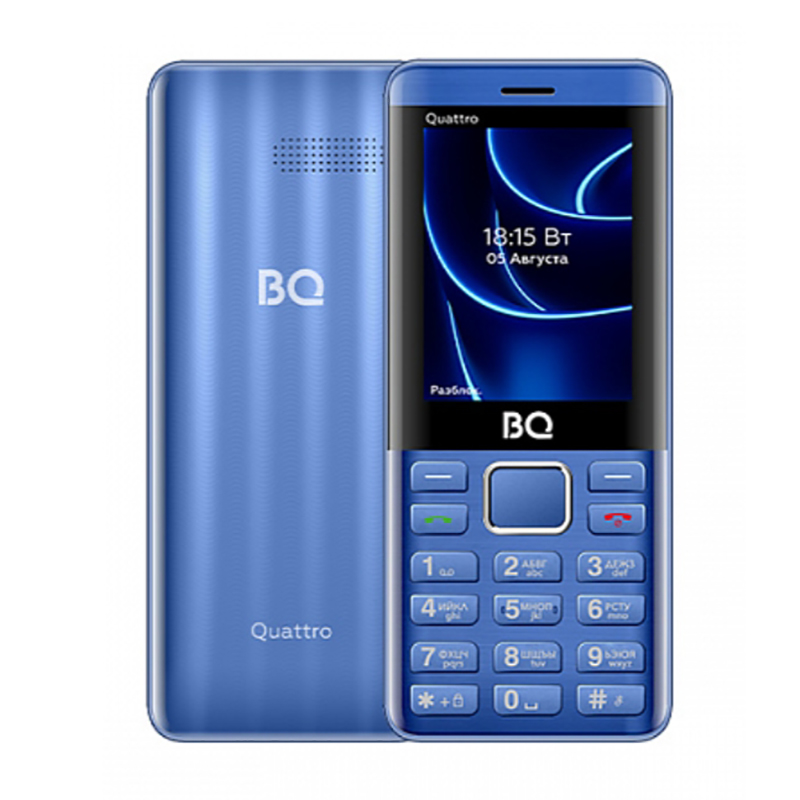 Сотовый телефон BQ 2453 Quattro Blue