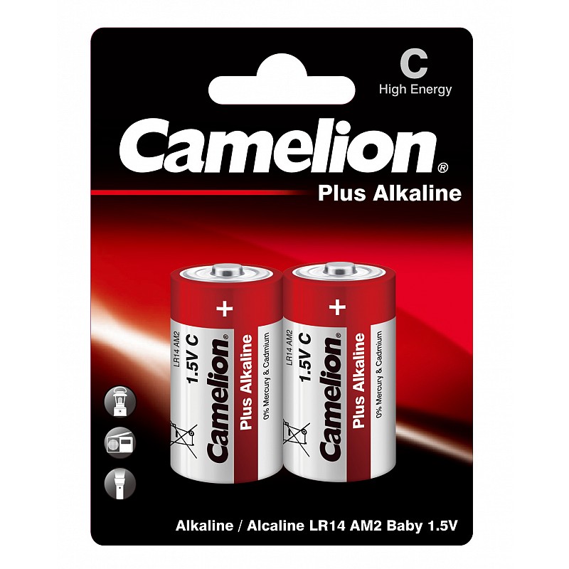 Батарейка C - Camelion LR14 Plus Alkaline BL-2 LR14-BP2 (2 штуки)