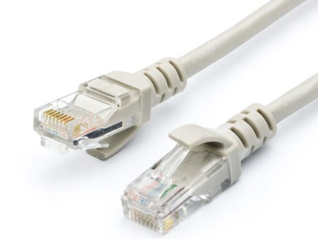 Сетевой кабель ATcom RJ45 cat.5e UTP 7.5m Grey АТ9165