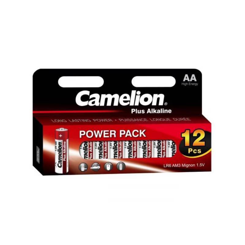 Батарейка AA - Camelion Plus Alkaline LR6-HP12 (12 штук)