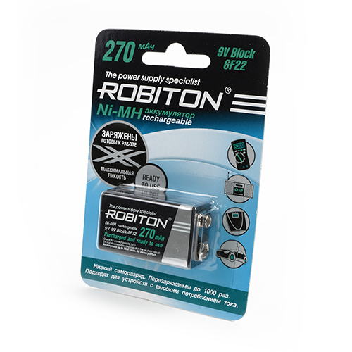 Аккумулятор КРОНА Robiton 270 mAh RTU270MH-1 BL1 13187