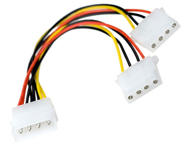 Аксессуар Кабель ExeGate Molex (IDE) - 2xMolex (IDE) 15cm EX261530RUS