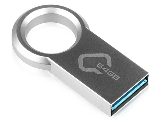 USB Flash Drive Qumo Ring 3.0 64GB Metallic