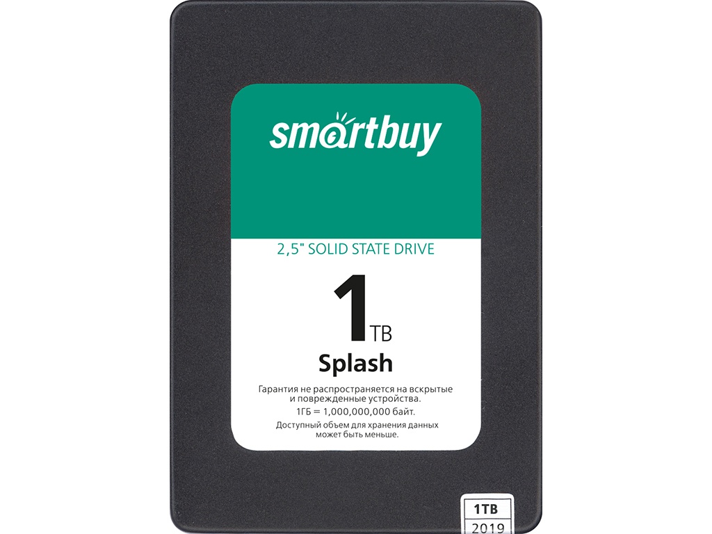 Твердотельный накопитель SmartBuy Splash 2019 1Tb SBSSD-001TT-MX902-25S3