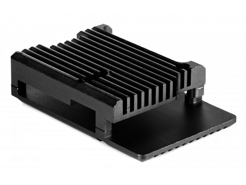 Корпус Qumo RS006 для Raspberry Pi 4 Aluminum Case Black