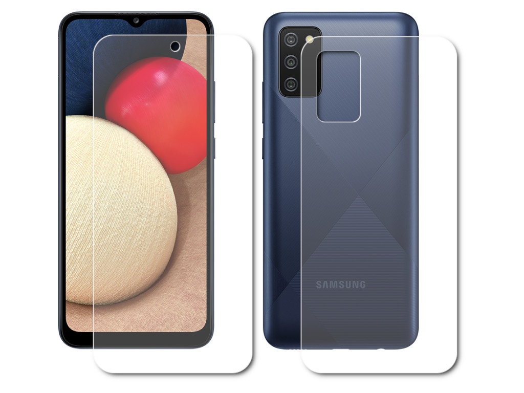 Гидрогелевая пленка LuxCase для Samsung Galaxy A02s 0.14mm Front and Back Matte 86370