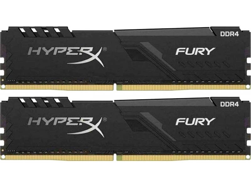 Модуль памяти Kingston Fury Black DDR4 DIMM 3733Mhz PC29800 CL19 - 16Gb Kit (2x8Gb) KF437C19BBK2/16