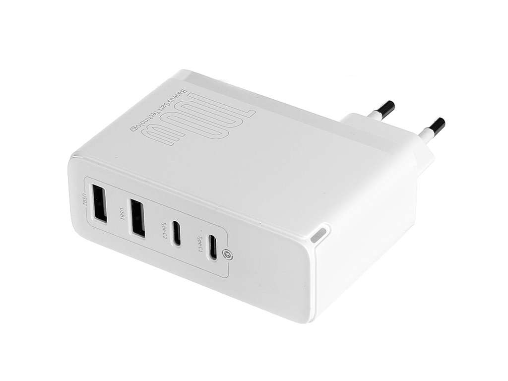 Зарядное устройство Baseus GaN2 Pro Quick Charger 2C 2U 100W EU White CCGAN2P-L02