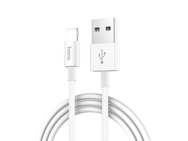 Аксессуар Hoco X23 Skilled USB - Lightning 2.4A 1m White 6957531072836