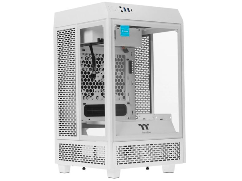 Корпус Thermaltake Case The Tower 100 Tempered Glass без БП White CA-1R3-00S6WN-00