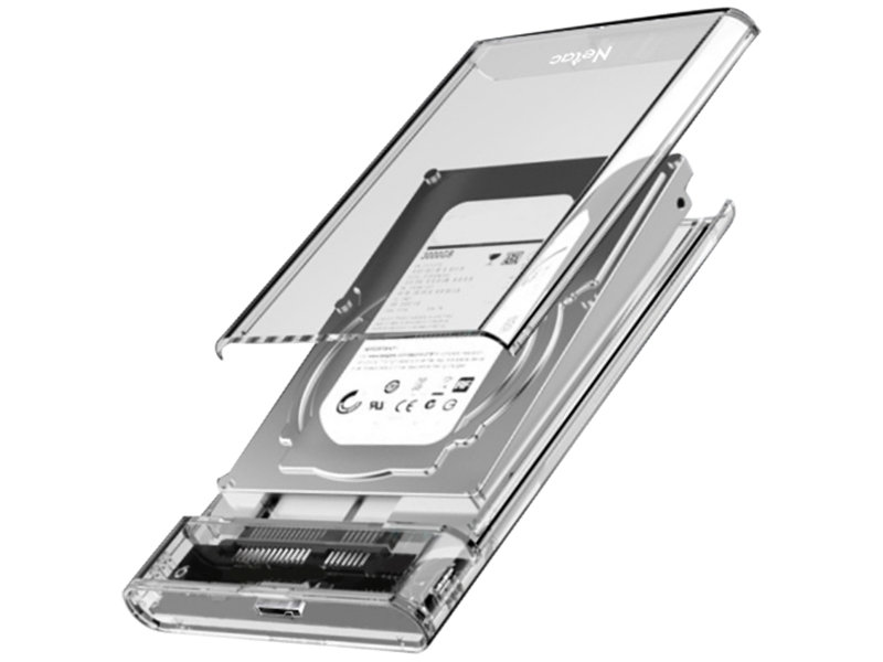 Внешний корпус Netac WH11 для HDD/SSD 2.5 SATA - USB3.0 Transparent NT07WH11-30AC