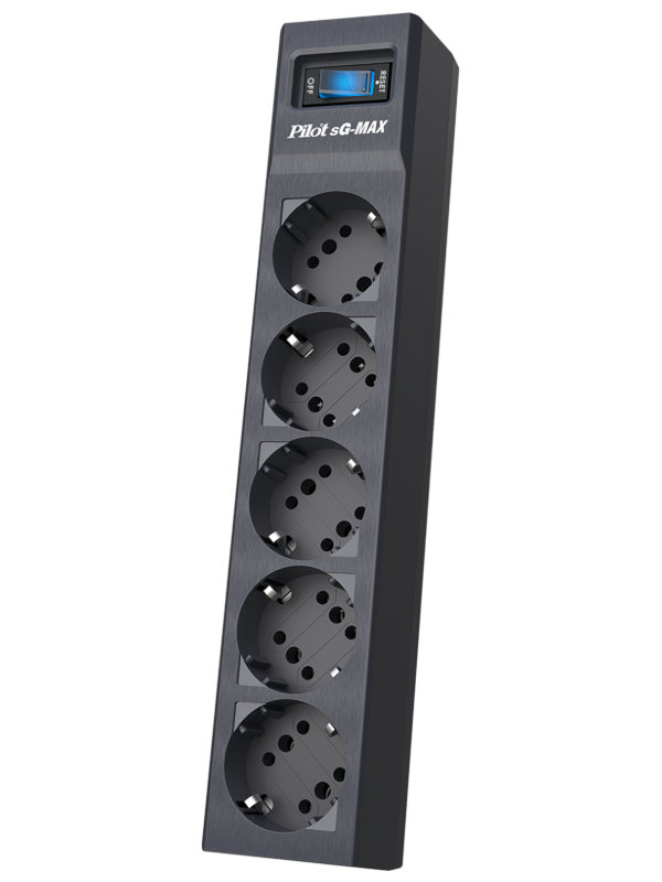 Сетевые фильтры и удлинители  Pleer Сетевой фильтр Zis Pilot sG-MAX 5 Sockets 7m Black