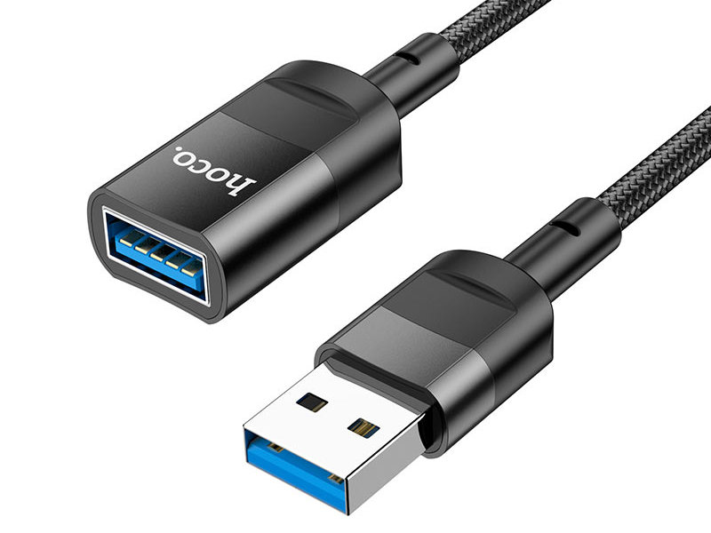 Аксессуар Hoco U107 USB - USB 1.2m Black 6931474761910