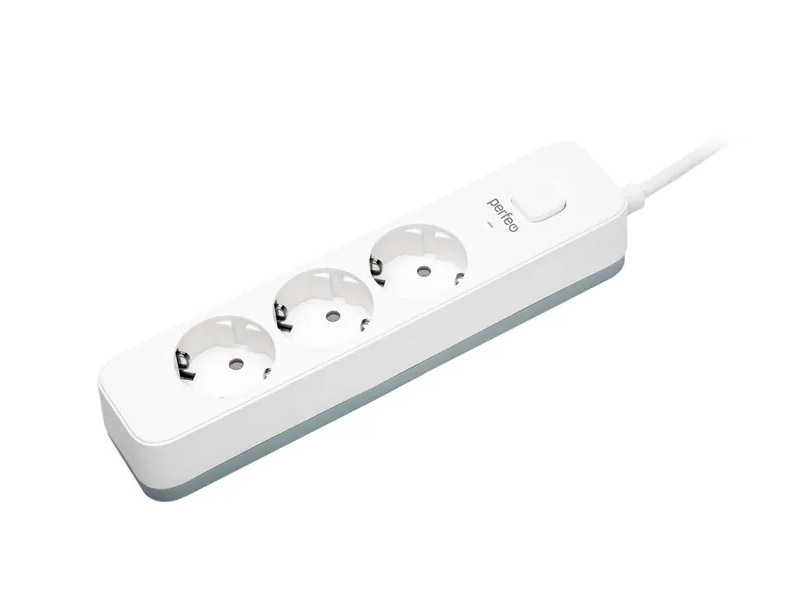  Сетевой фильтр Perfeo Power Sream 2500W 3 Sockets 5m White PF_C3953