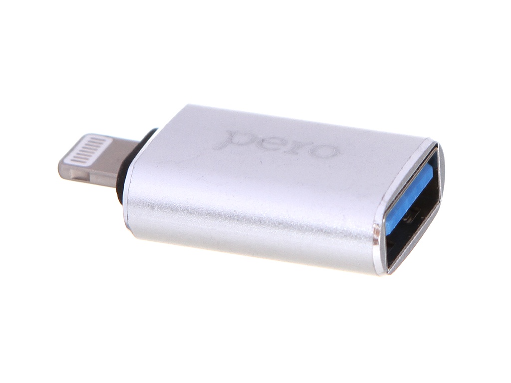 Аксессуар Pero AD02 OTG Lightning - USB 3.0 Silver PRAD02LTSR