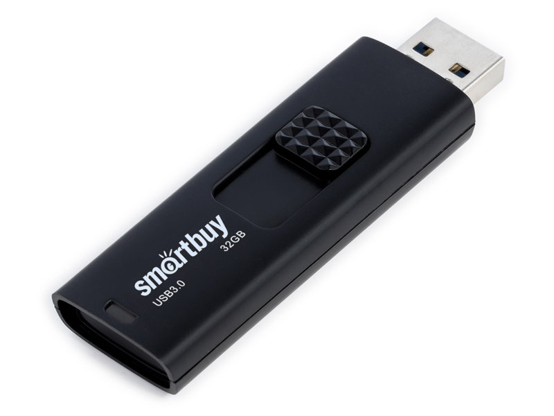 USB Flash Drive 32Gb - SmartBuy UFD 3.0 Fashion Black SB032GB3FSK