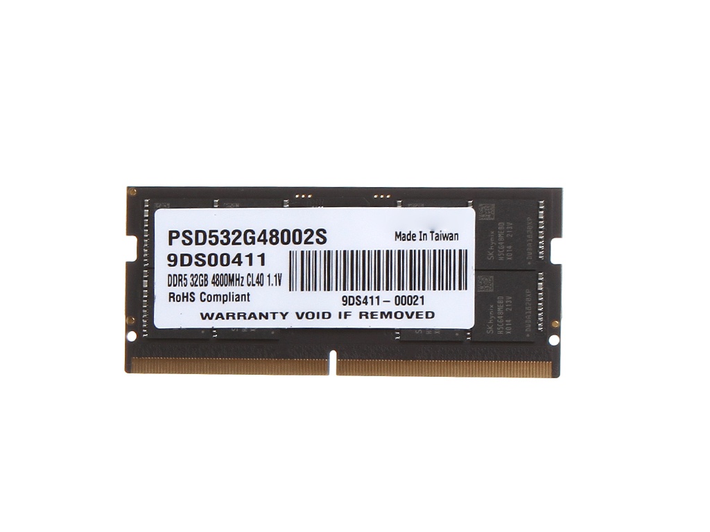 Модуль памяти Patriot Memory SO-DIMM 4800MHz DDR5-4800 CL40 - 32Gb PSD532G48002S