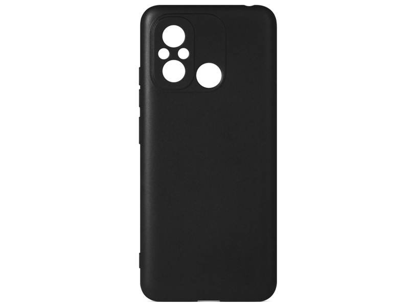 Чехол DF для Xiaomi Redmi 12C / Poco C55 Silicone Black xiCase-79